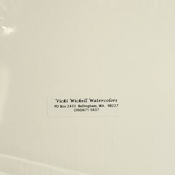 Vicki Wickell Watercolor Rabbit 16x12" matted Signed Numbered‎ 22/150 Brown Vtg - Picture 7 of 7